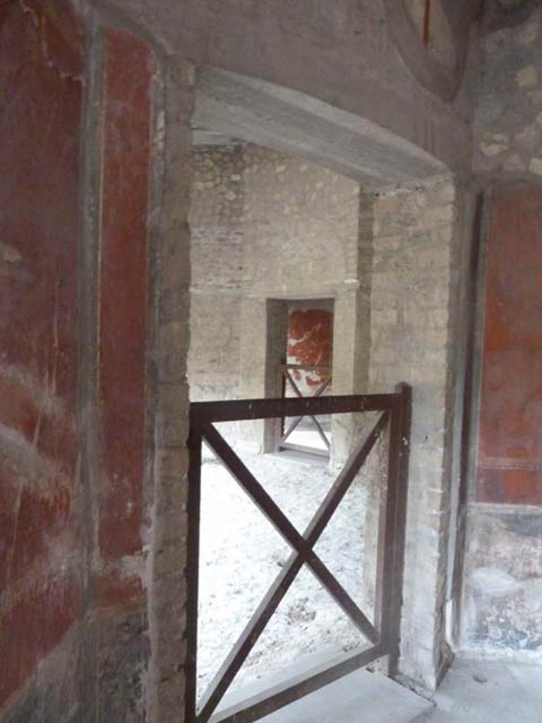 Oplontis, September 2015. Room 66, doorway in south-east corner leading into room 78.