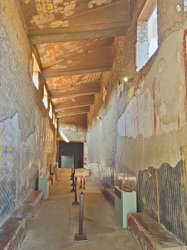 Oplontis Villa of Poppea, March 2014. Room 48, looking towards south wall with doorway to room 47.
Foto Annette Haug, ERC Grant 681269 DÉCOR.
