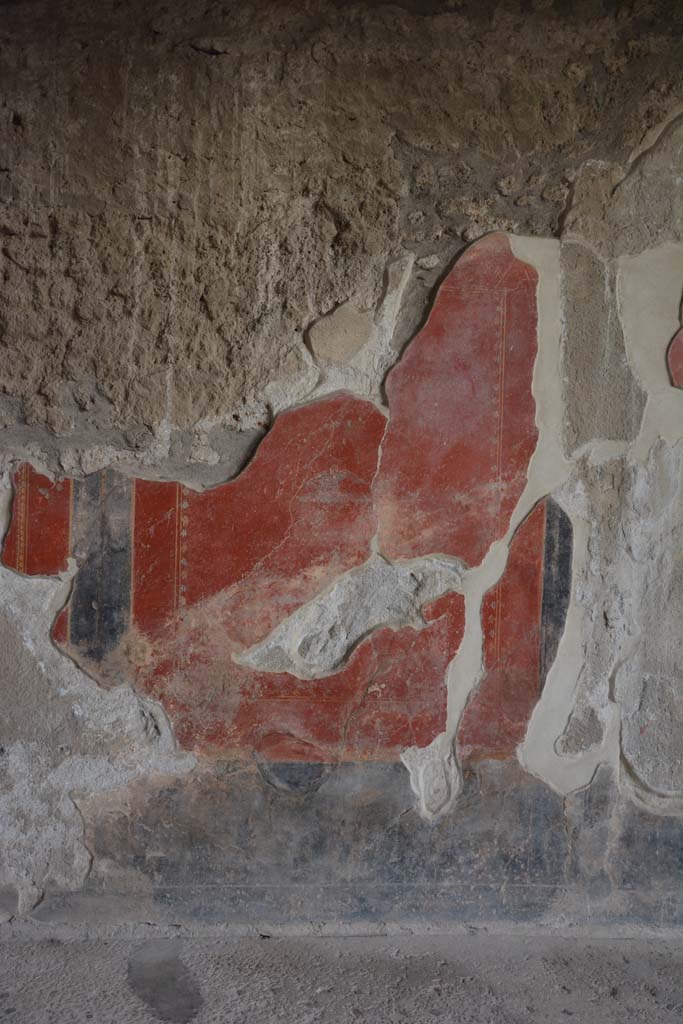 I.10.4 Pompeii. October 2017. 
East portico, detail from east wall in north-east corner, near area 13.
Foto Annette Haug, ERC Grant 681269 DÉCOR.
