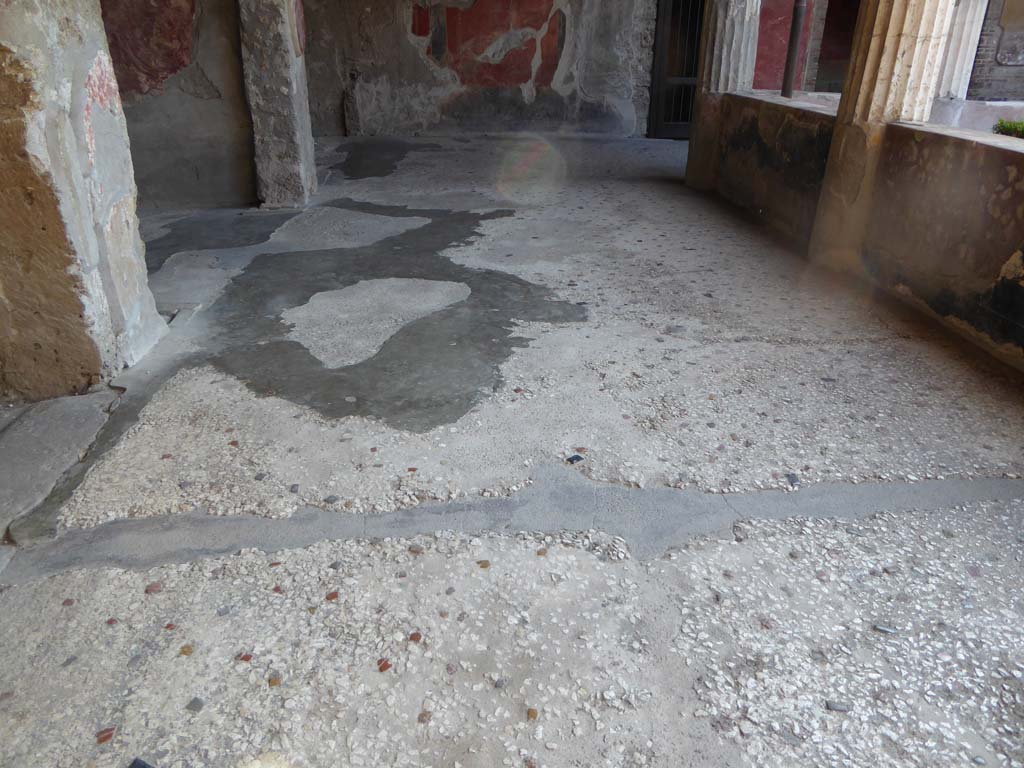 I.10.4 Pompeii. September 2017. North portico, looking east across flooring, from corridor 9, on left.  
Foto Annette Haug, ERC Grant 681269 DÉCOR.
